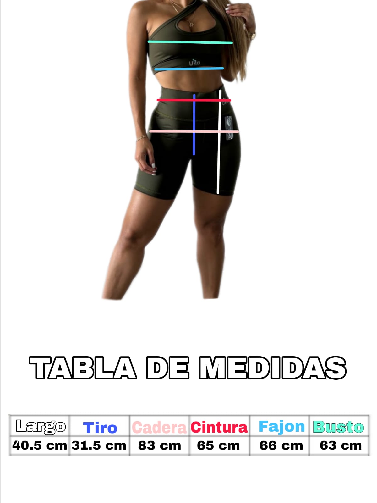 SET LICRA CORTA + TOP MEDIO BESO