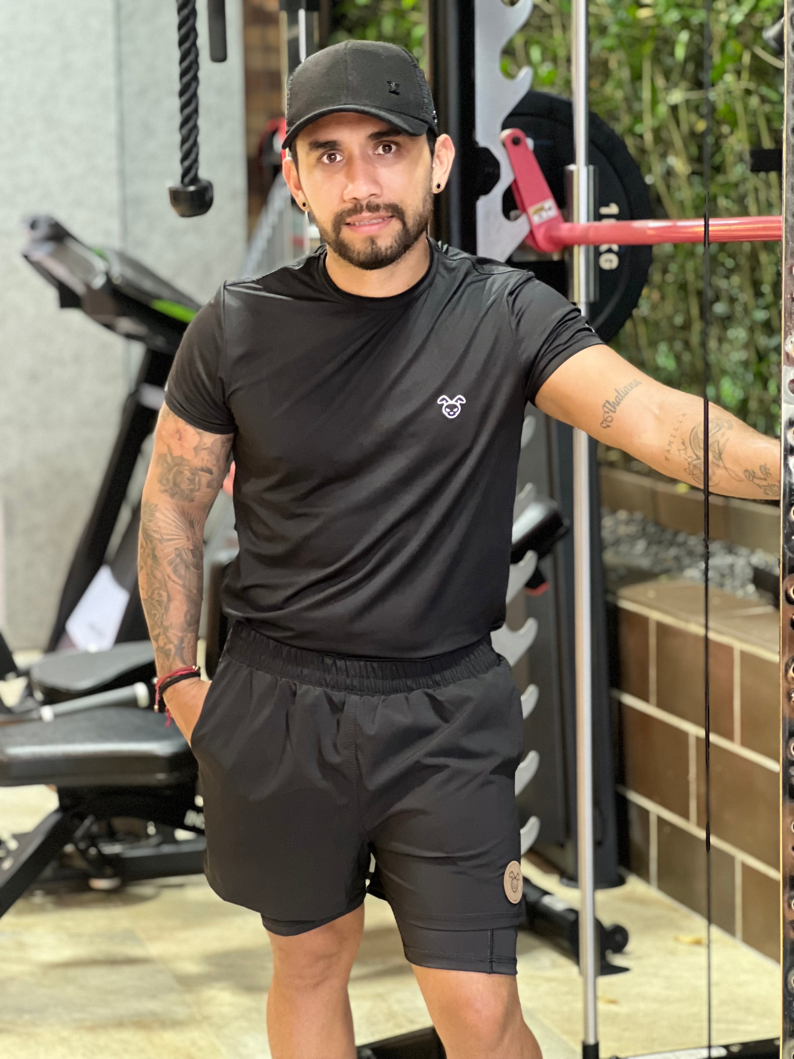 PANTALONETA RUNING CON LICRA PARA CABALLERO
